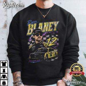 Ryan Blaney Racecar No 12 Vintage NASCAR T-Shirt Ryan Blaney Racecar No 12 Vintage NASCAR T Shirt (2)
