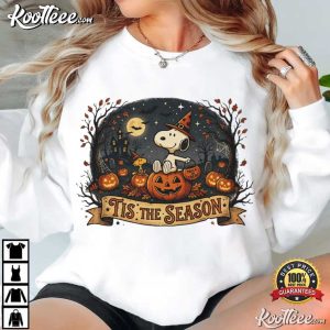 Tis The Season Snoopy Halloween Pumpkin Patch T-Shirt Tis The Season Snoopy Halloween Pumpkin Patch T Shirt (3)