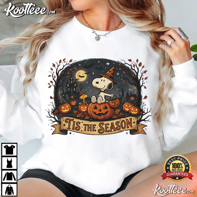 Tis The Season Snoopy Halloween Pumpkin Patch T-Shirt Tis The Season Snoopy Halloween Pumpkin Patch T-Shirt