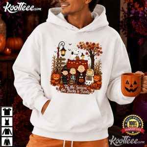Snoopy Tis The Season Trick Or Treat Autumn Vintage Halloween T-Shirt Snoopy Tis The Season Trick Or Treat Autumn Vintage Halloween T Shirt (2)