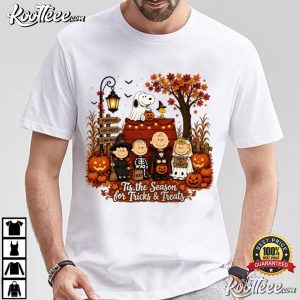 Snoopy Tis The Season Trick Or Treat Autumn Vintage Halloween T-Shirt Snoopy Tis The Season Trick Or Treat Autumn Vintage Halloween T Shirt (3)
