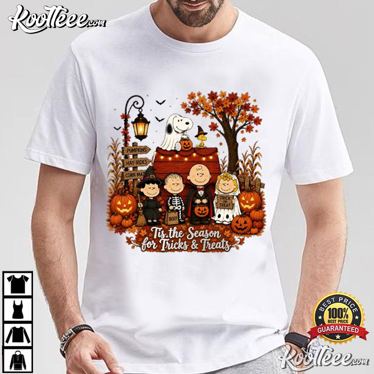 Snoopy Tis The Season Trick Or Treat Autumn Vintage Halloween T-Shirt Snoopy Tis The Season Trick Or Treat Autumn Vintage Halloween T-Shirt