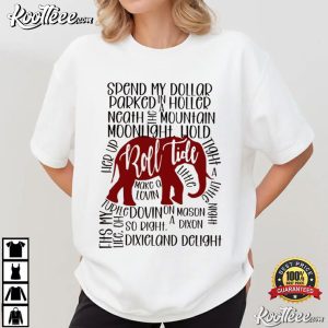 Dixieland Delight Alabama Football Crimson Tide Elephant T Shirt (1)