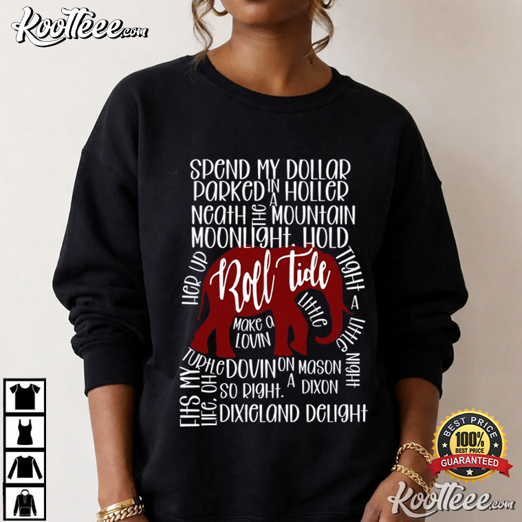 Dixieland Delight Alabama Football Crimson Tide Elephant T-Shirt Dixieland Delight Alabama Football Crimson Tide Elephant T-Shirt