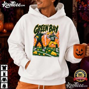 Green Bay Football Skull Vintage Jordan Love Game Day T-Shirt Green Bay Football Skull Vintage Jordan Love Game Day T Shirt (4)