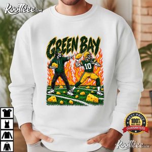 Green Bay Football Skull Vintage Jordan Love Game Day T-Shirt Green Bay Football Skull Vintage Jordan Love Game Day T Shirt (3)