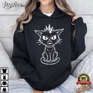 Cat Lover Grumpy Punk Cat Kitten Mohawk T-Shirt Cat Lover Grumpy Punk Cat Kitten Mohawk T Shirt (4)