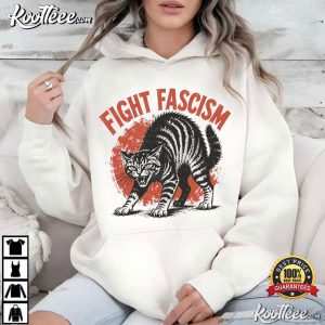 Fight Fascism Retro Protest Cat Vintage Activist T-Shirt Fight Fascism Retro Protest Cat Vintage Activist T Shirt (4)