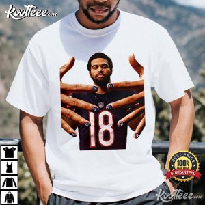 Caleb Williams Bear Down Retro Football Graphic Vintage T Shirt (1)