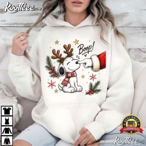 Snoopy Dog Santa Christmas Boop Holiday Festive T Shirt (2)