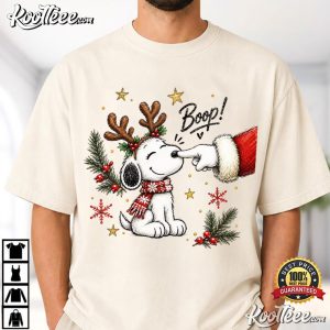 Snoopy Dog Santa Christmas Boop Holiday Festive T Shirt (3)