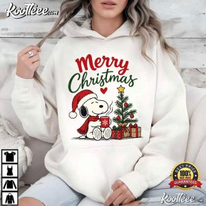 Merry Christmas Snoopy Peanuts Holiday Cute Winter T Shirt (3)