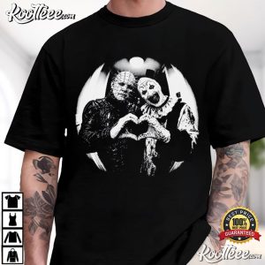 Pinhead And Art The Clown Heart Terrifier Vintage Horror Movie T Shirt (1)