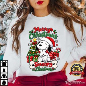 Snoopy Christmas Merry Christmas Fall Holiday T Shirt (1)