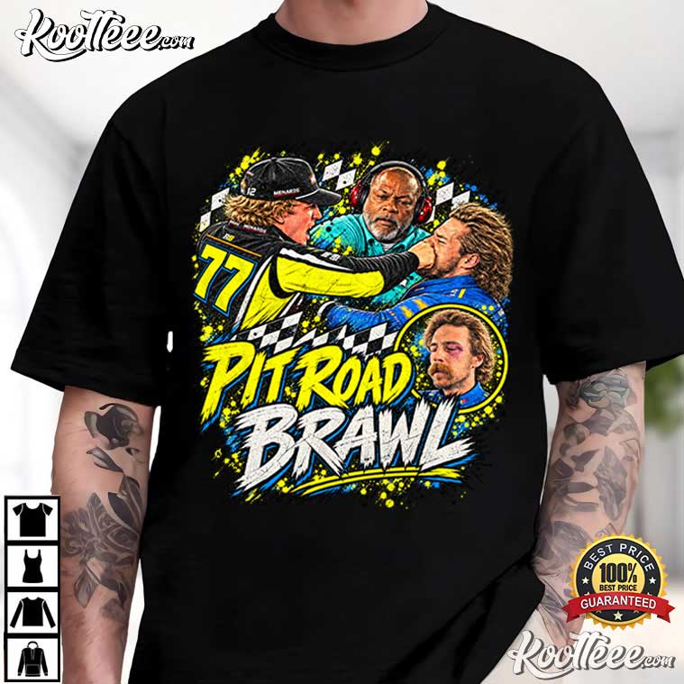 Hocevar Really Gave Blaney Pit Road Brawl Racing T-Shirt Hocevar Really Gave Blaney Pit Road Brawl Racing T-Shirt