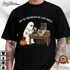 Spooky Lab Halloween Medical Lab Tech Funny Scientist Microbiology T Shirt (1)