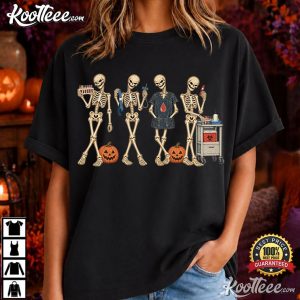 Medical Laboratory Science Halloween Vintage Skeleton T-Shirt Medical Laboratory Science Halloween Vintage Skeleton T Shirt (4)