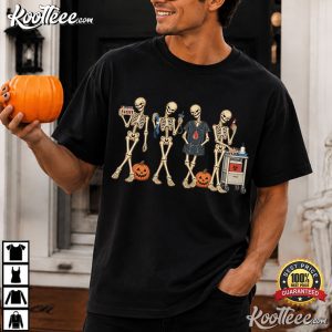 Medical Laboratory Science Halloween Vintage Skeleton T Shirt (1)