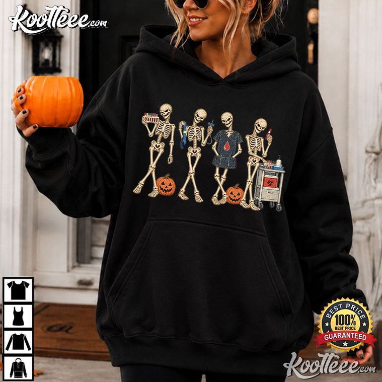 Medical Laboratory Science Halloween Vintage Skeleton T-Shirt Medical Laboratory Science Halloween Vintage Skeleton T-Shirt