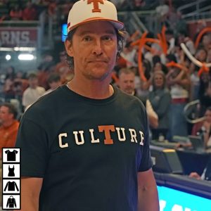 Culture Matthew McConaughey Hook ‘Em Horns Football T-Shirt