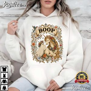 Ghost Unicorn Vintage Gothic Halloween Boop T Shirt (4)