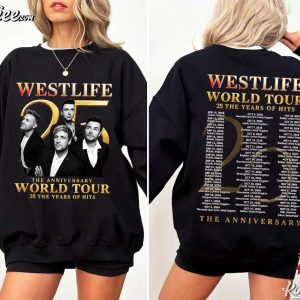 Westlife 25th Anniversary Tour 2026 Concert Boyband T-Shirt Westlife 25th Anniversary Tour 2026 Concert Boyband T Shirt (4)