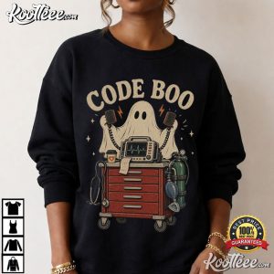 Code Boo Respiratory Funny Halloween Nurse Spooky T-Shirt Code Boo Respiratory Funny Halloween Nurse Spooky T Shirt (3)