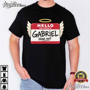 Gabriel Name Tag Christian Christmas Religious Meme T-Shirt Gabriel Name Tag Christian Christmas Religious Meme T Shirt (2)