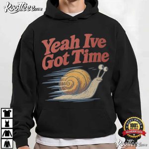 Snail Graphic Slow Living Humor Vintage T Shirt (1)