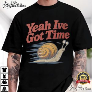 Snail Graphic Slow Living Humor Vintage T Shirt (3)