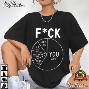 You 60 Percent Funny Pie Chart Blunt Percentage Humor T Shirt (2)