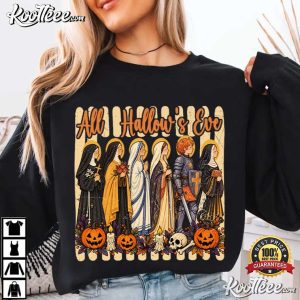 All Hallows Eve Catholic Saints Halloween Christian Fall T Shirt (3)