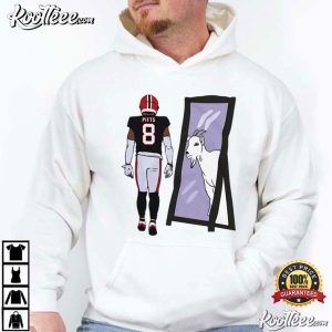 Goat In Mirror GOAT Parody Funny Football Player T-Shirt Goat In Mirror GOAT Parody Funny Football Player T Shirt (3)