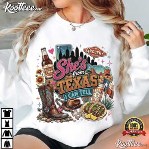 Cowgirl She's From Texas I Can Tell Texas Native Southern Charm T-Shirt Cowgirl She's From Texas I Can Tell Texas Native Southern Charm T Shirt (1)