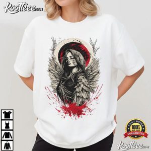 Gothic Angel Vintage Dark Aesthetic Graphic T Shirt (4)