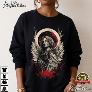 Gothic Angel Vintage Dark Aesthetic Graphic T Shirt (2)