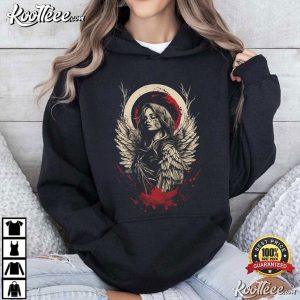 Gothic Angel Vintage Dark Aesthetic Graphic T Shirt (3)