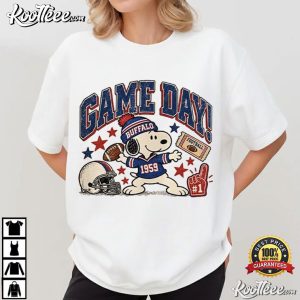 Buffalo Beagle Football Vintage Game Day Cartoon T Shirt (1)