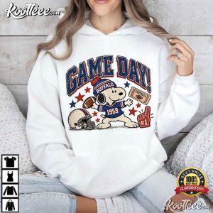 Buffalo Beagle Football Vintage Game Day Cartoon T Shirt (3)