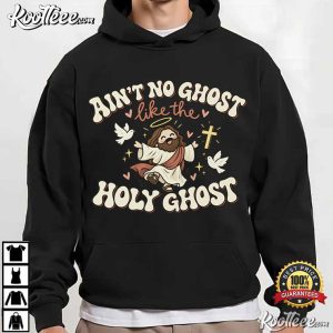 Ghost With Bible Spooky Season Funny Church Christian T Shirt (2)