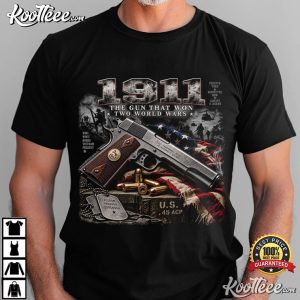 American Flag 1911 The Gun That Won Two World Wars T Shirt (4)