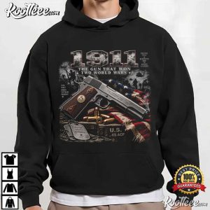 American Flag 1911 The Gun That Won Two World Wars T Shirt (3)