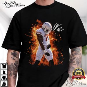 Colin Simmons Sack Celly Texas Football College Game Day T Shirt (1)