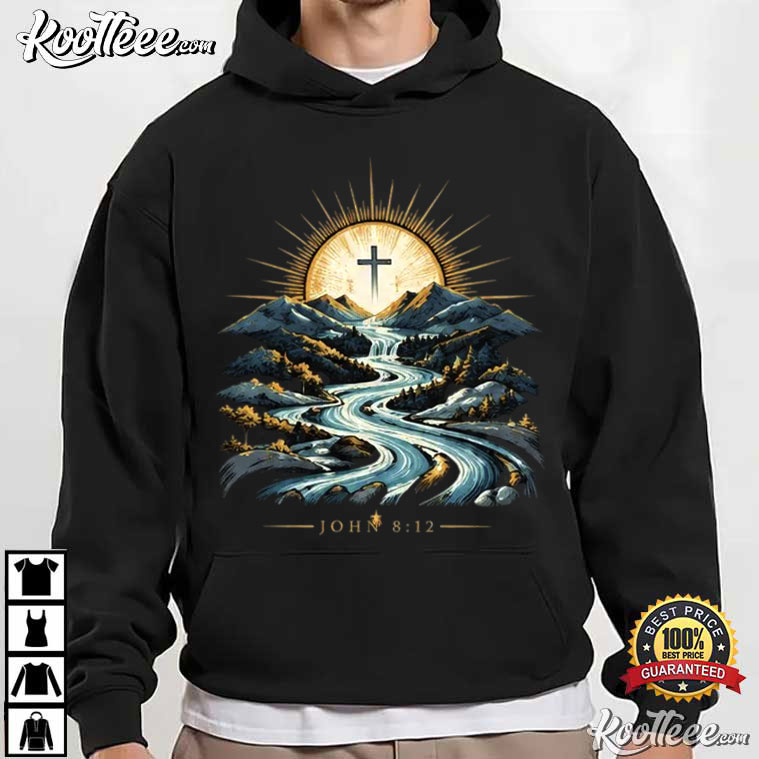John 738 Cross And River Christian Scripture Faith T-Shirt John 738 Cross And River Christian Scripture Faith T-Shirt