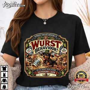 Oktoberfest Dachshund Vintage German Beer T Shirt (2)