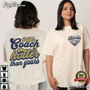 Notre Dame Football Vintage Marcus Freeman Heart T Shirt (1)