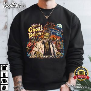 What A Ghoul Believes Halloween Funny Yacht Rock T-Shirt What A Ghoul Believes Halloween Funny Yacht Rock T Shirt (1)