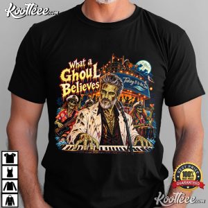 What A Ghoul Believes Halloween Funny Yacht Rock T Shirt (2)