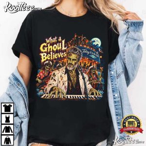 What A Ghoul Believes Halloween Funny Yacht Rock T-Shirt What A Ghoul Believes Halloween Funny Yacht Rock T Shirt (3)