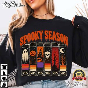 Halloween Black Cat Ghost Spooky Season Horror Movie T-Shirt Halloween Black Cat Ghost Spooky Season Horror Movie T Shirt (2)